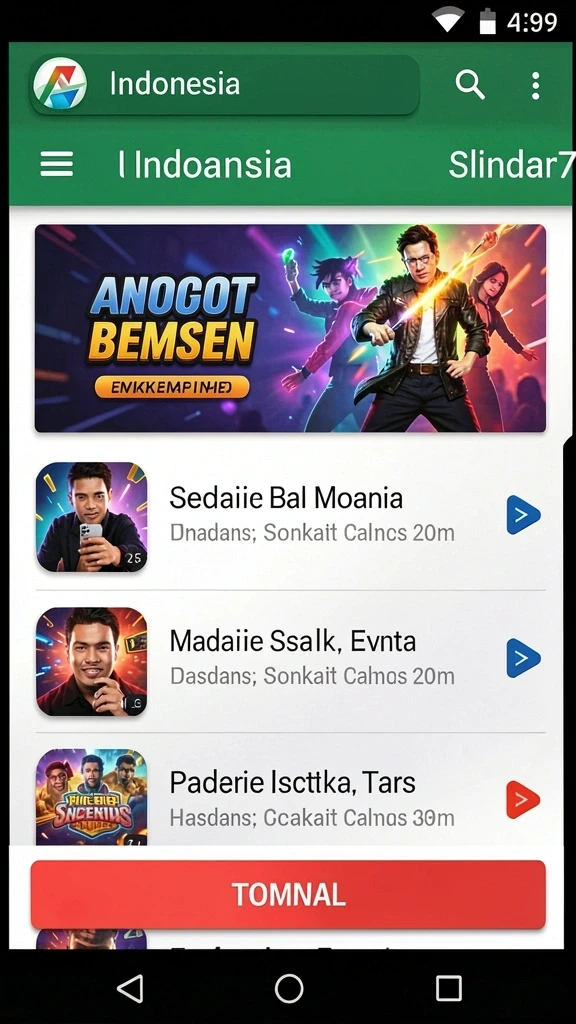 tempur99 - Antarmuka pengguna yang intuitif dan mudah dipahami.